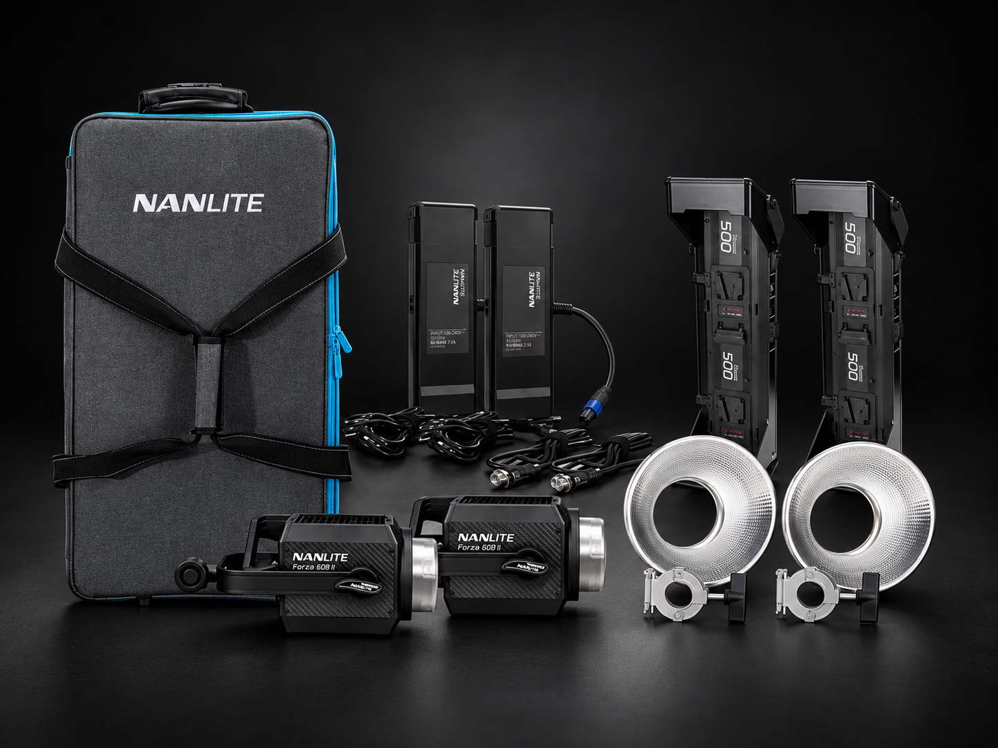 Focos LED Nanlite Forza 500 - Kit 2 unidades